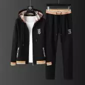 burberry uomos jogging suit felpa con cappuccio classic black